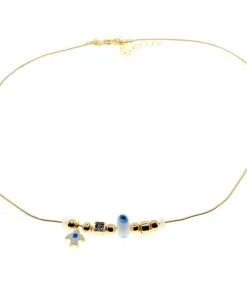 Wholesale Gold Color White Bird Pandora Model Zircon Necklace - 3006