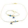 Toptan Altın Renk Turkuaz Mineli Fil Kolye Ve Bileklik Pandora Kombin Zirkon Set Takım - 2999 2 85b6742d424b4beeb5f3dd1f1e722a6e