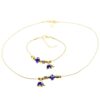 Toptan Altın Renk Mavi Mineli Fil Kolye Ve Bileklik Pandora Kombin Zirkon Set Takım - 3001 2 ea07d992e9a249aeb56ba75f43e7f9fb