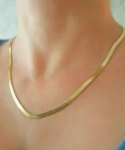 جملة لون الذهب 4 مم. قلادة ايطالية 45 سم قلادة سلسلة في آي بي من الفولاذ المقاوم للتلاشي والتآكل - 186