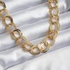 Toptan Altın Renk Samanyolu Zincir Çelik Choker Kolye  - 3134