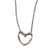 Wholesale Silver Color Empty Heart Model Women's Jewelry Necklace - 3128