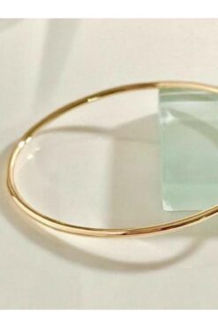 Wholesale Gold Colour 1 Piece Thin Ajda Bracelet, Bangle - 3155