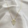 Wholesale Gold Color Leyla Necklace Gold Jewellery Necklace- 3182