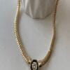 Wholesale Gold Color Serena Stone Necklace Bijouterie Steel Necklace - 3181
