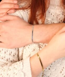 Großhandel Gold und Silber Farbe Unisex italienische Paar Armband Vip trüben frei Fadeless Stahl Armband - 3216