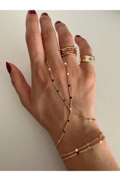 Großhandel Goldfarbe Sf Crush Chain Gold Pailletten Dünne Kette Stahl Shahmaran - 3150