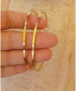 Toptan 2li Ajda Bileklik Ajda 2'li Gold Kadın İnce Ajda Bilezik - 3155-2
