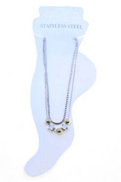 Toptan Gümüş Renk Asansör Sf Küre Yıldız Küre Yıldız Küre Çelik Halhal - 3468