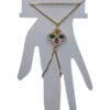 Clé de sol en acier couleur or, vente en gros, Shahmaran - 3518
