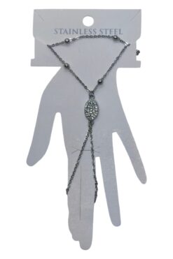 Navette argentée en acier blanc Shahmaran - 3511