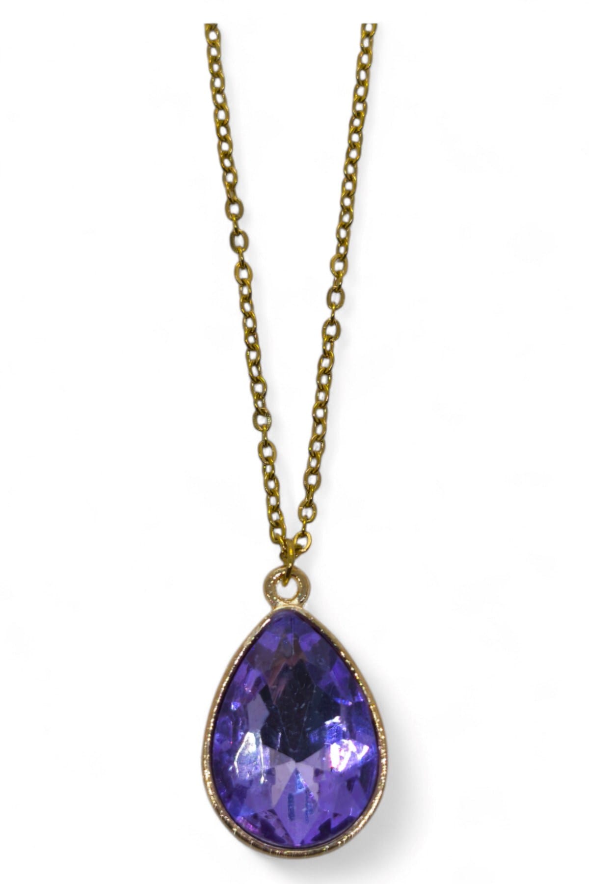 Toptan Altın Renk Lila Damla Model Sf Zincir Çelik Kolye- 3732 2 Toptan Altın Renk Lila Damla Model Sf Zincir Çelik Kolye- 3732 – Image 2