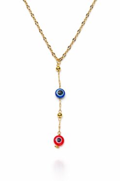 Toptan Altın Renk Dudak Zincir Nazar Göz Ye Model Yeni Sezon Çelik Kolye - 3825 3 0394a8a18f6e483f96410ff9f9492c08