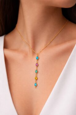 Toptan Altın Renk Ezme Zincir Sıralı Oval Ye Model Çelik Kolye - 3831 3 0b6d099be845410dad584ba17c3bde7c