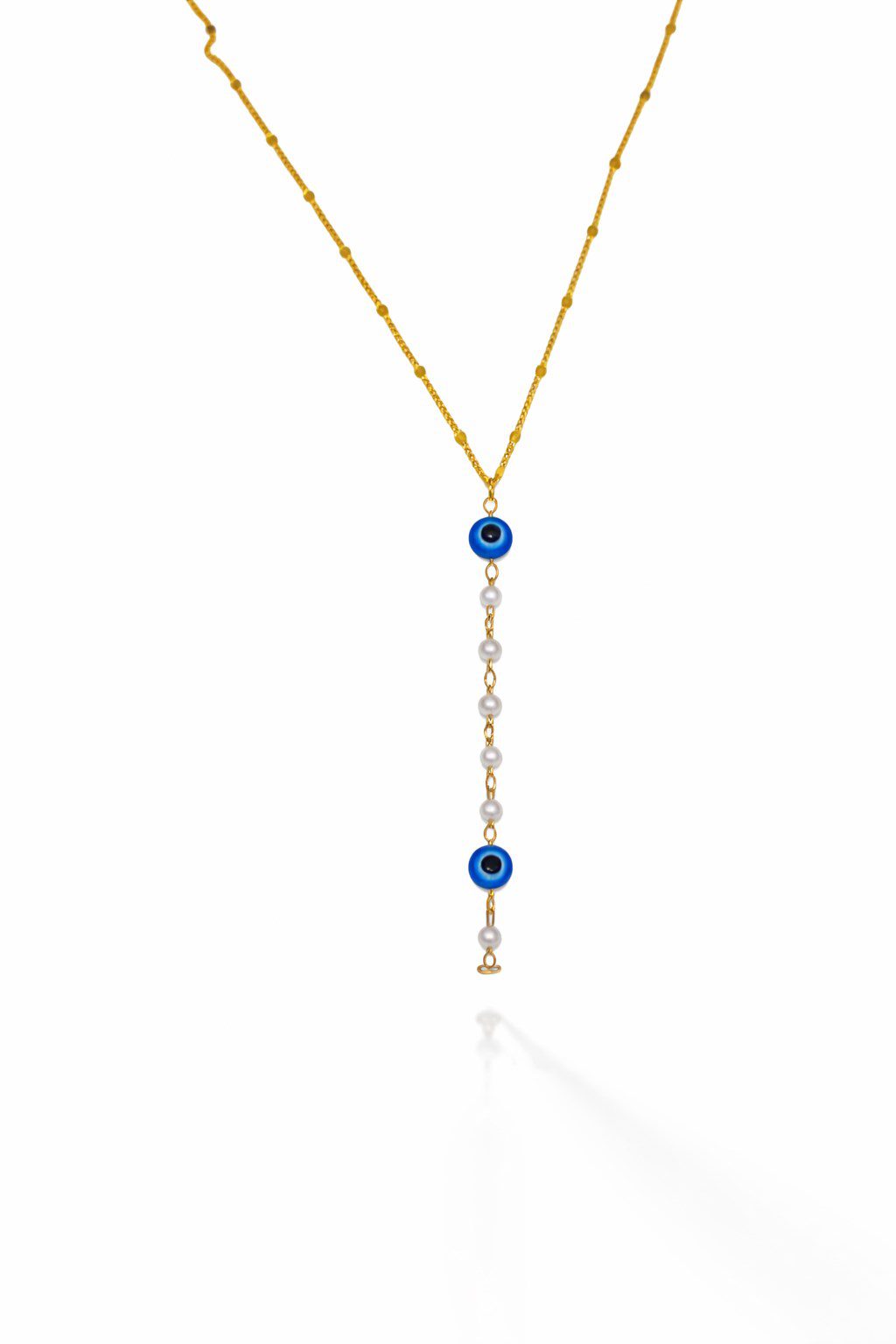 Toptan Altın Renk Ezme Zincir Nazar Göz İnci Oval Ye Model Çelik Kolye - 3832 2 Toptan Altın Renk Ezme Zincir Nazar Göz İnci Oval Ye Model Çelik Kolye - 3832 - Görsel 2