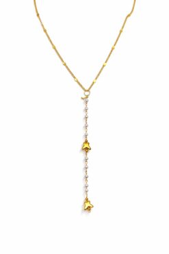 Toptan Altın Renk Ezme Zincir Kelebek İnci Ye Model Çelik Kolye - 3830 3 4fc57d02c4e14634915e2abcb3f61013