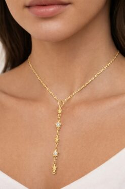 Toptan Altın Renk Dudak Zincir Yıldız Ye Model Yeni Sezon Çelik Kolye - 3823 3 802575e4a30d41f1998f456784000d55