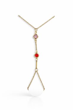 Accueil Grossiste Bijoux 75 Vue alternative de Toptan Altın Renk Yuvarlak Zirkon Taş Çelik Şahmeran - 3870